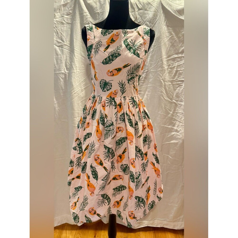 Saint Geraldine Tropical Parrot Print Dress